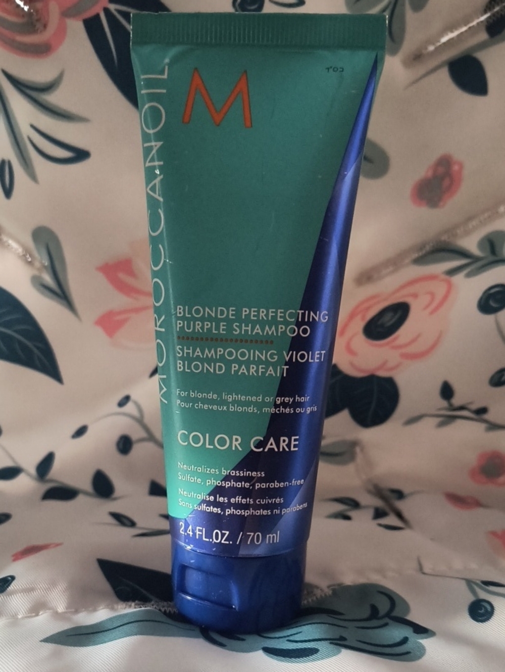 Moroccanoil Blonde Perfecting Purple Shampoo - Teal & Blue